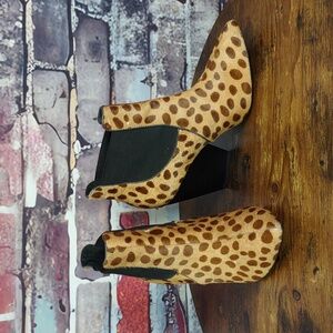 Pour La Victoire Spotted Calf Hair Leather Boots